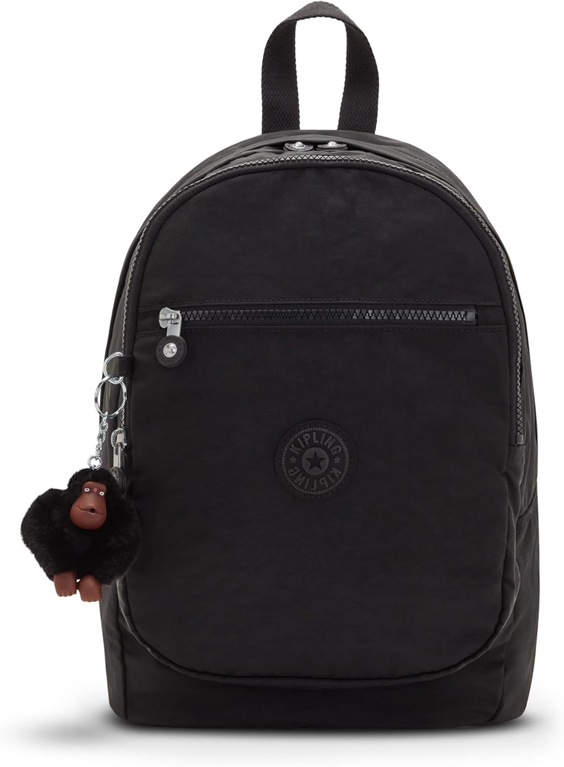 Kipling Challenger Backpack Black Nylon Casual Travel School Daypack Bag