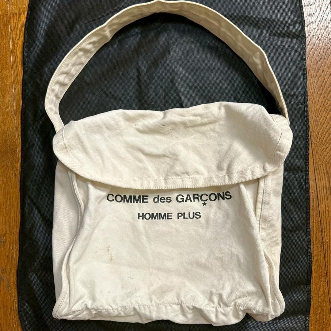 Comme des Garcons Homme Plus Logo Newspaper Messenger Bag 16.1*13.3*5.5 inch