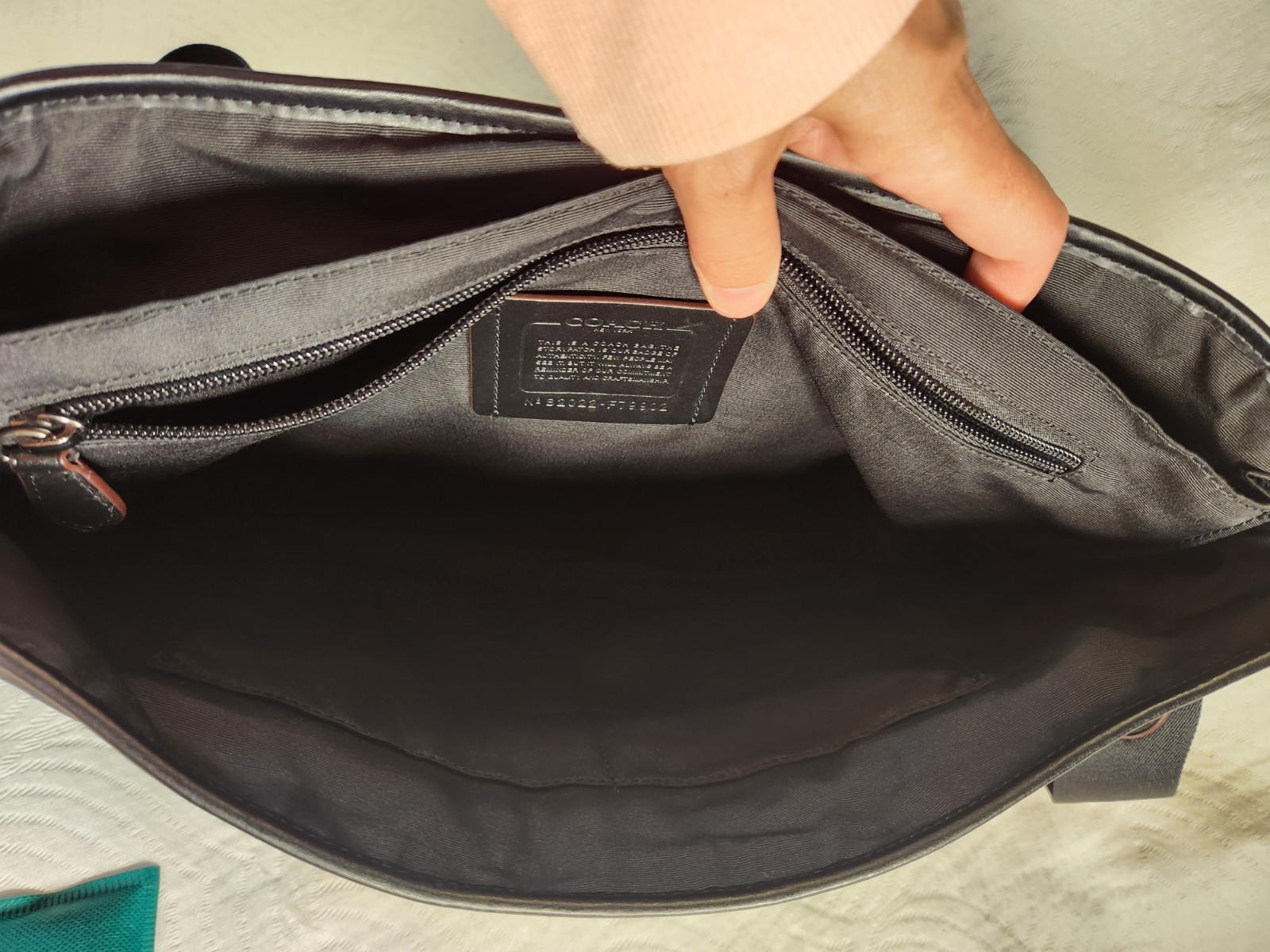 Coach Ranger Messenger Bag Real Leather Black Unisex