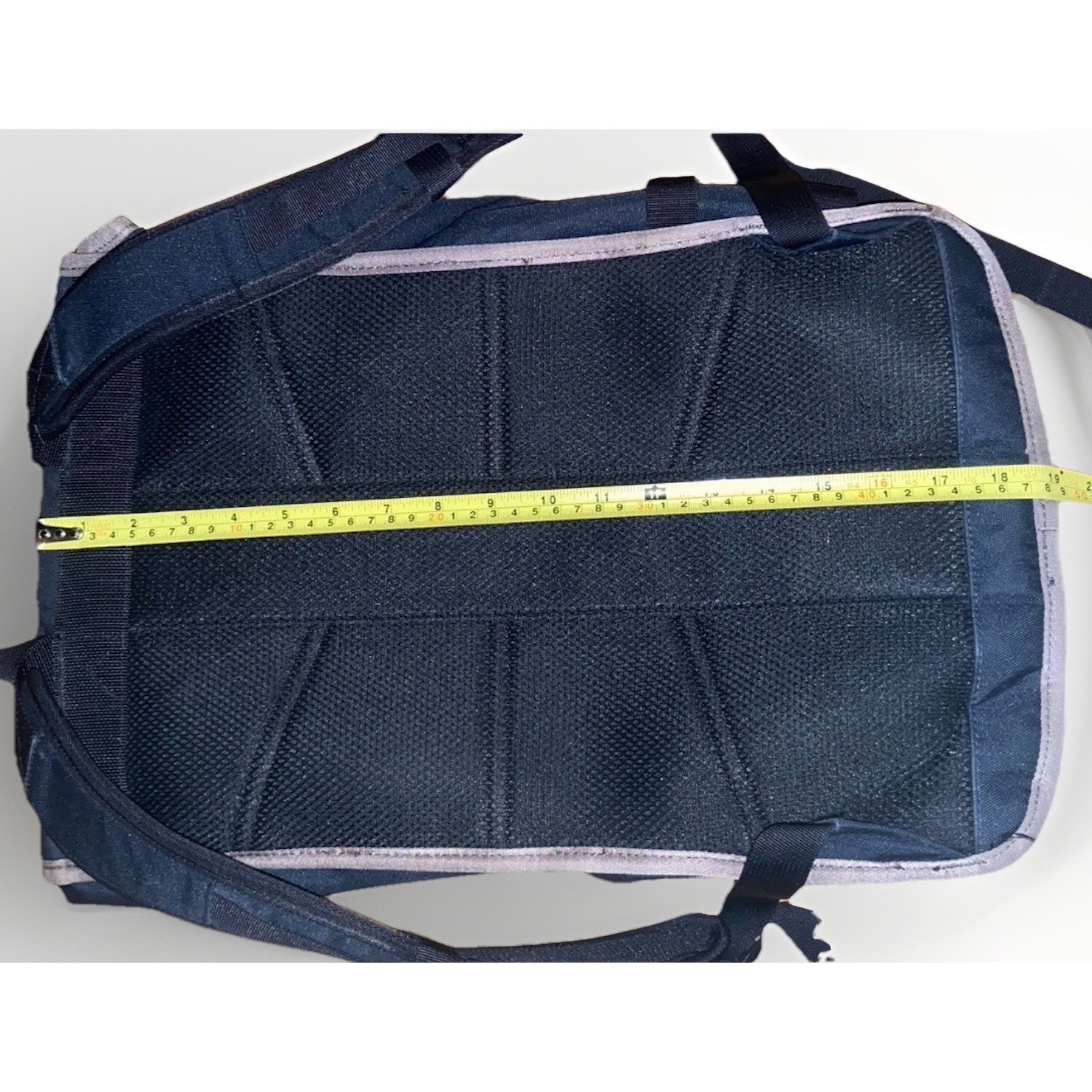 Timbuk2 Rogue Backpack Navy Gray Roll Top Commuter Laptop Travel Bag