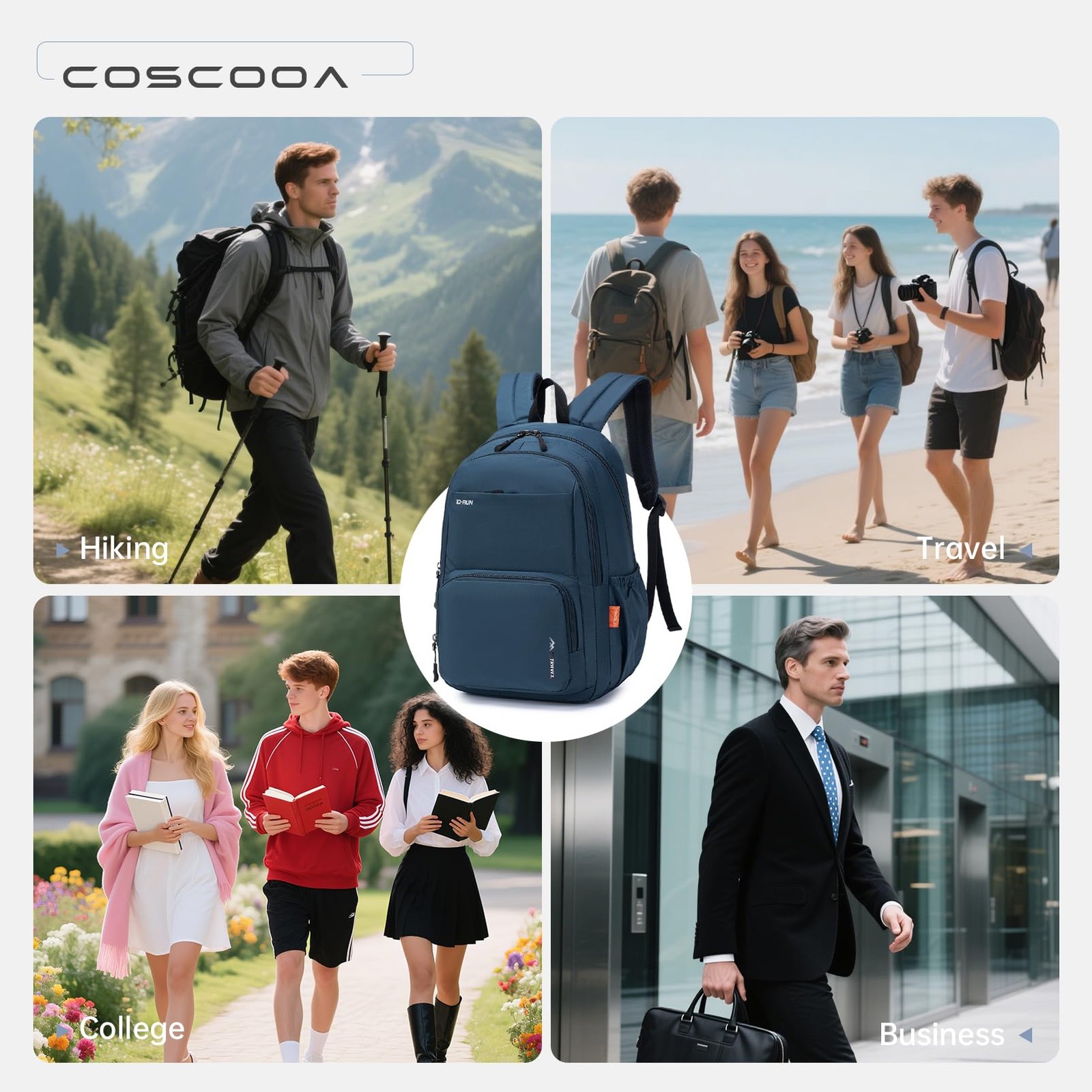 40x30x15cm Personal Item Travel Ryanair Backpack,16x12x6inch Small Carry On B…