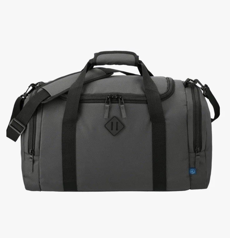 Recycled Ocean Plastic Repreve Duffle Bag Apple Logo Promo