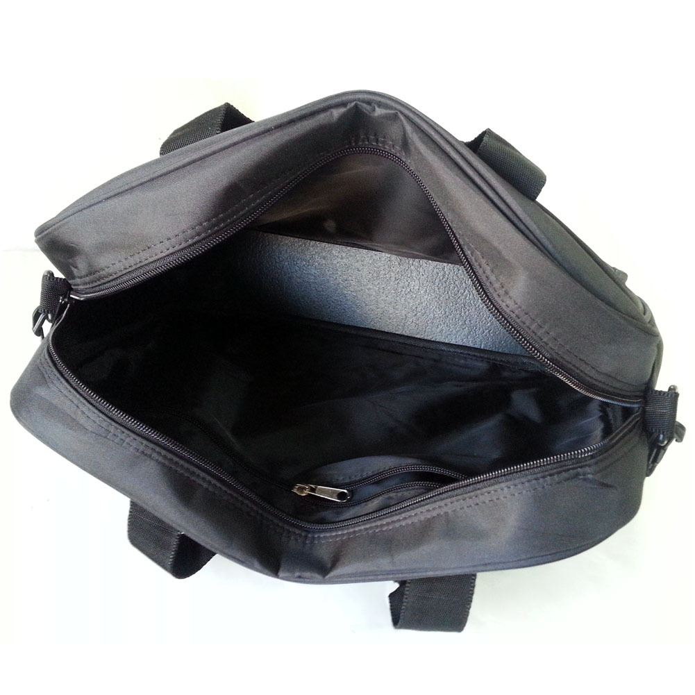 New Black 14 inch Laptop Bag Fabric Briefcase Book Bag Messenger Bag