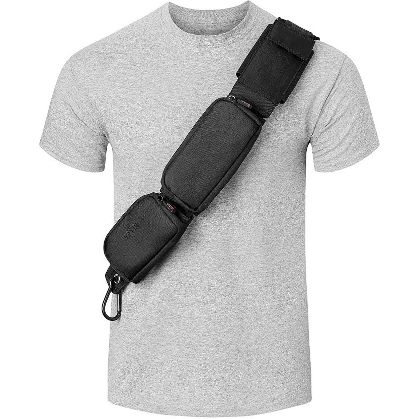 Totinit Black Edition Modular Crossbody Strap Bag RFID Blocking Travel Pouch NEW