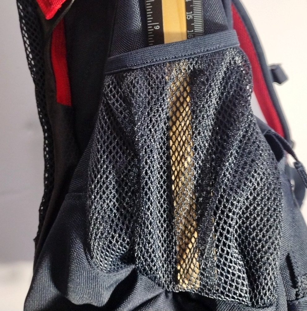 Vineyard Vines Tech Backpack Navy Blue & Red 18x12x7″ Cushioned Back Waist Strap