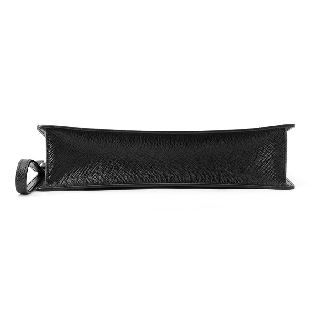 PRADA Clutch Bag Saffiano Leather Black 2VF056