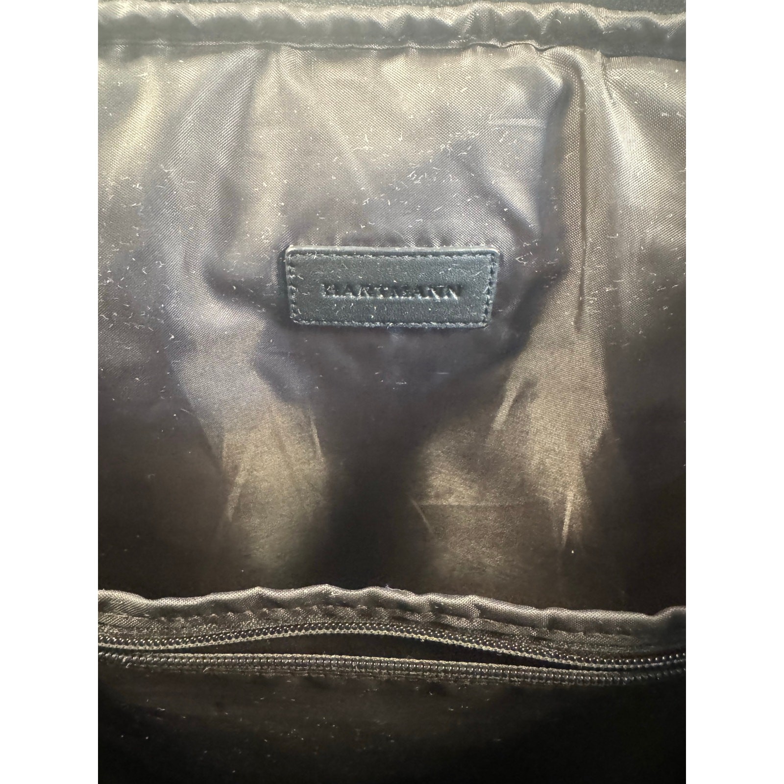 Designer x Hartmann Metropolitan Executive Backpack Deep Black Leather