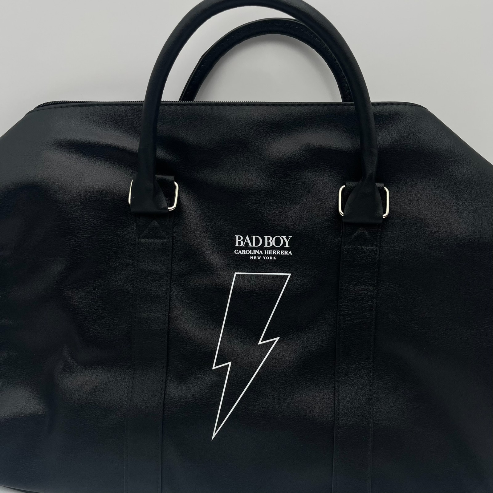Carolina Herrera Mens Bad Boy Duffle Gym Weekender Bag