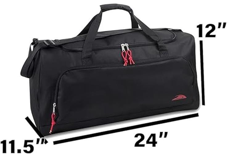 55 Liter, 24 Inch Lightweight Canvas Duffle Bags for Men & Assorted Colors