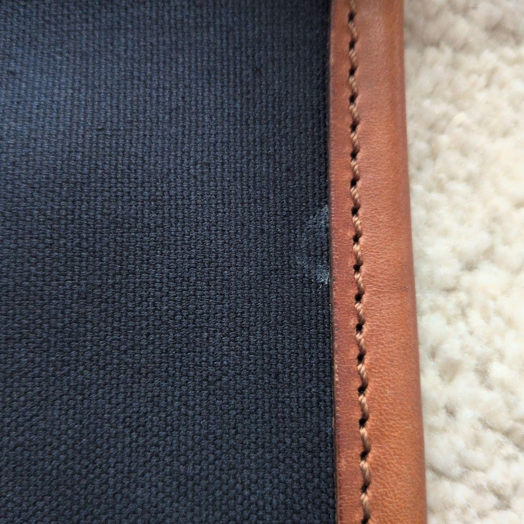 Felisi Leather & Canvas Clutch Bag Black Men’s Size 30cm x 25cm Excellent