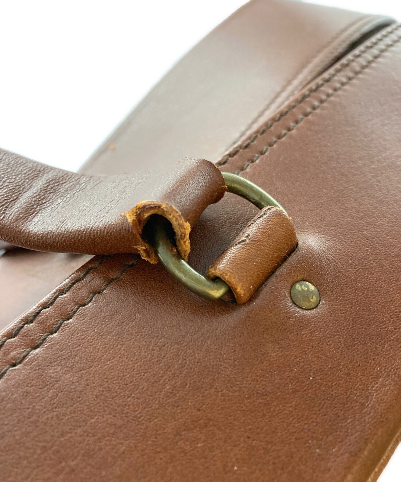 tanner krolle Boston bag Brown Leather Men Duffle bag Large capacity