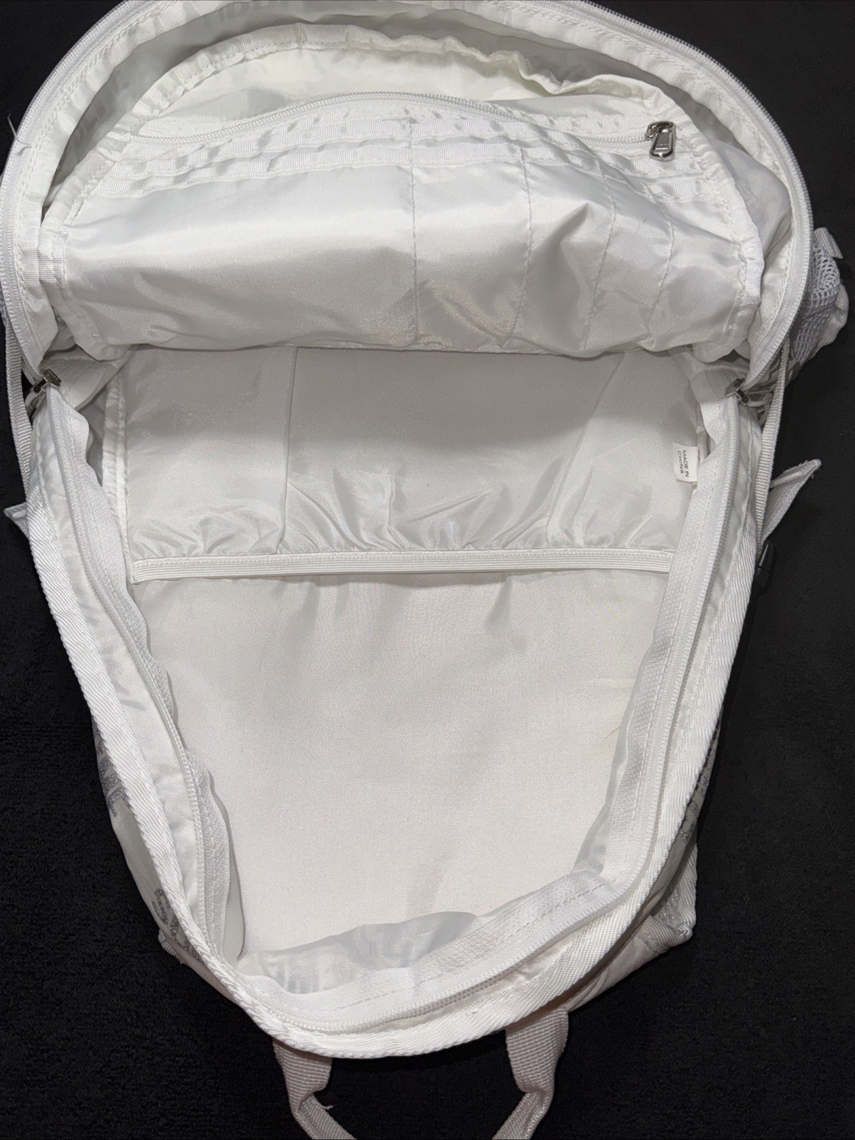 Supreme FW16 3M Reflective Logo Repeat Black Backpack
