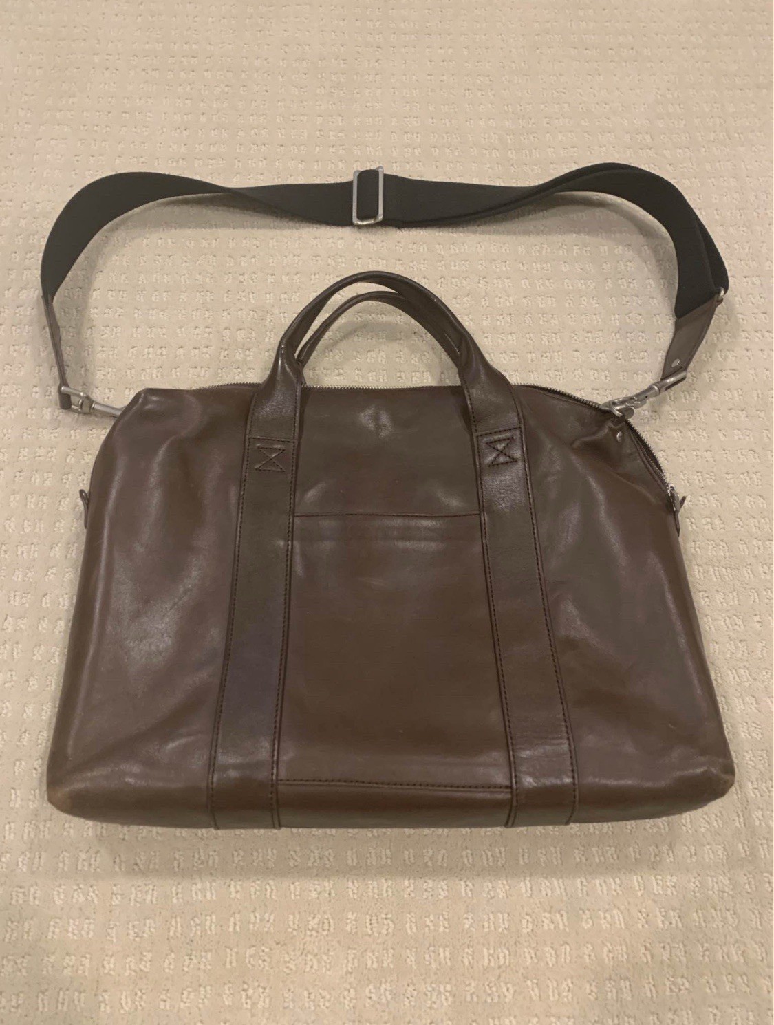 Jack Spade Messenger Bag Brown Leather