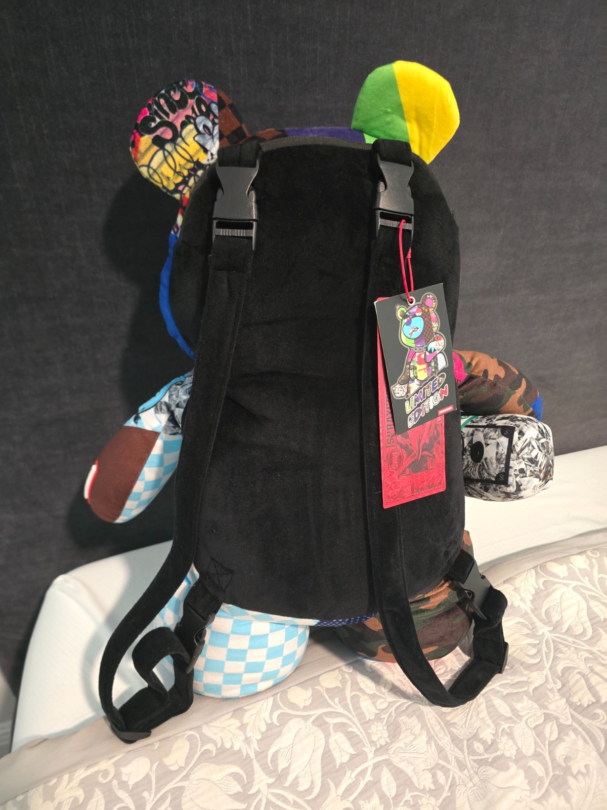 sprayground teddy bear limited edition backpack