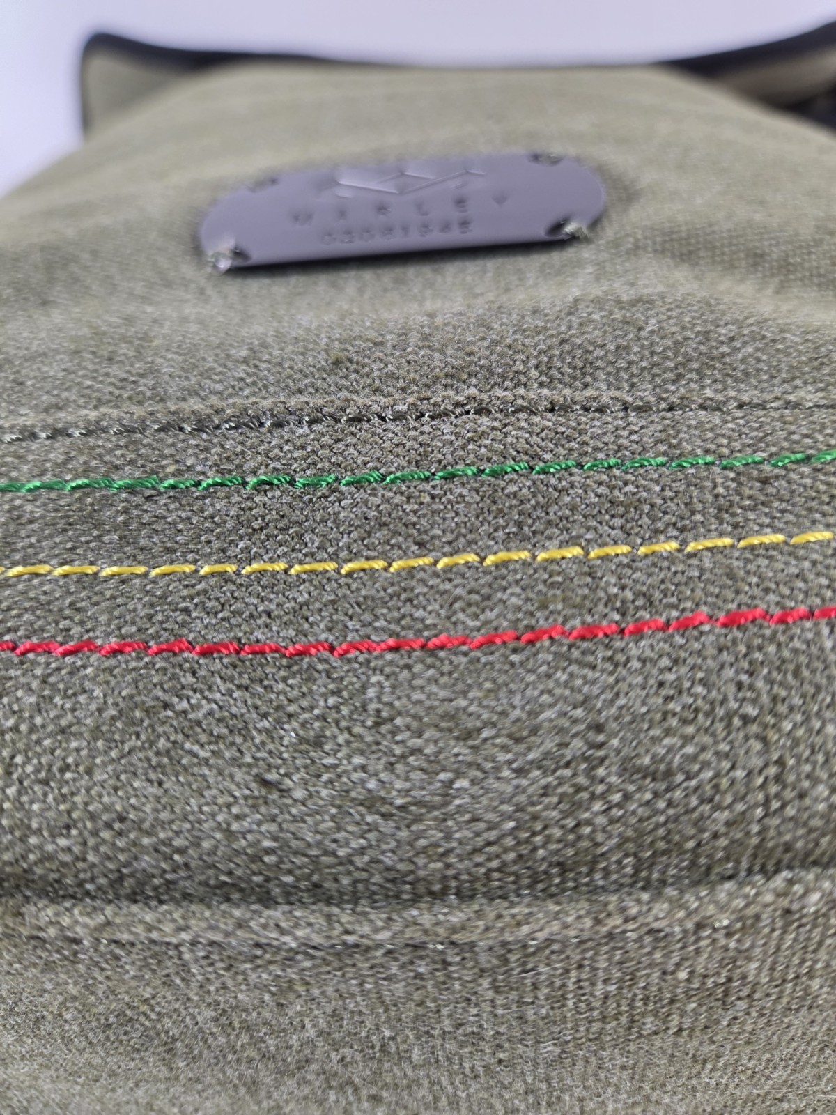 House Of Marley Hemp Bag Bob Marley Back Pack Olive Green Adjustable Straps