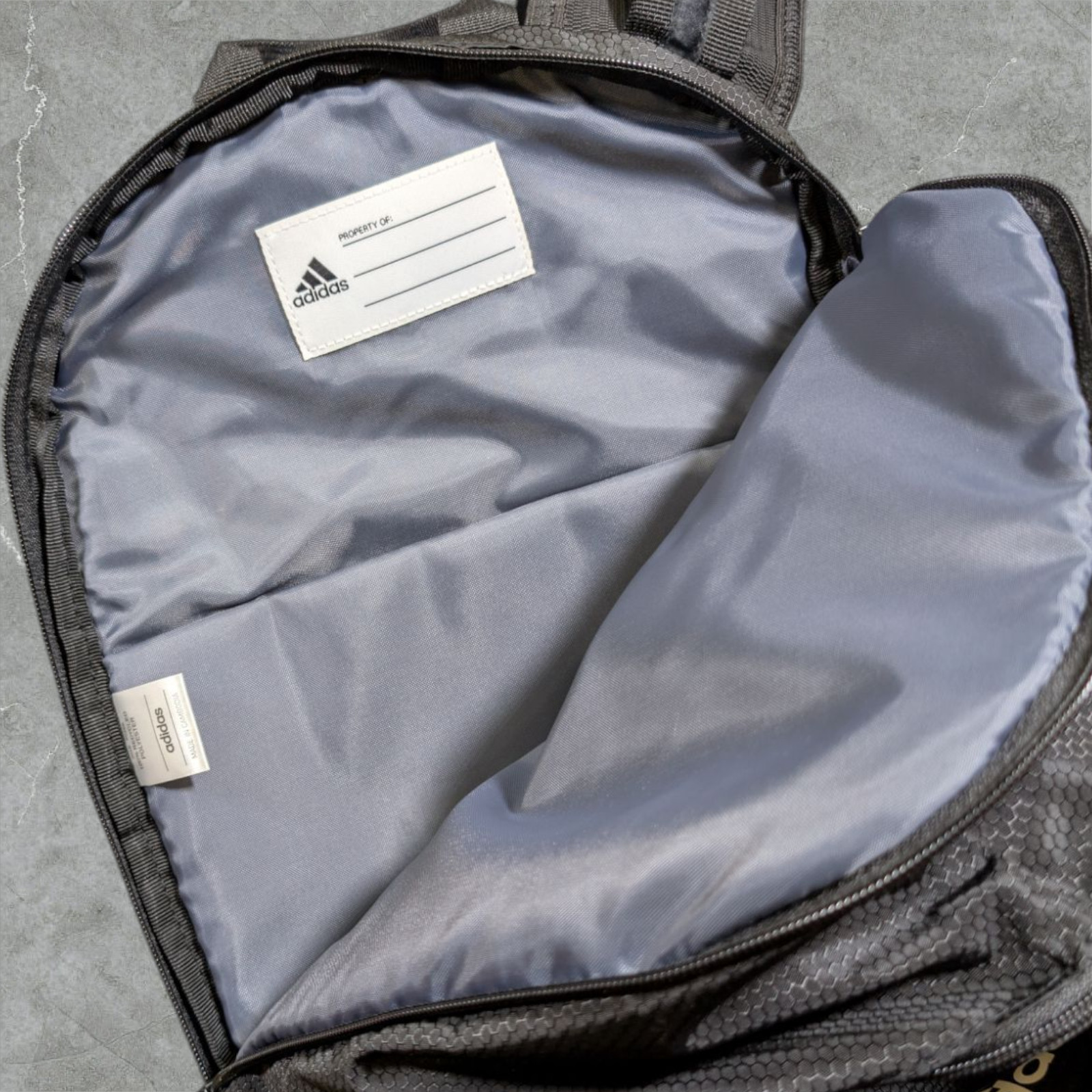 adidas Prime Sling Backpack Laptop Bag Black LoadSpring Strap Wipe-able Lining