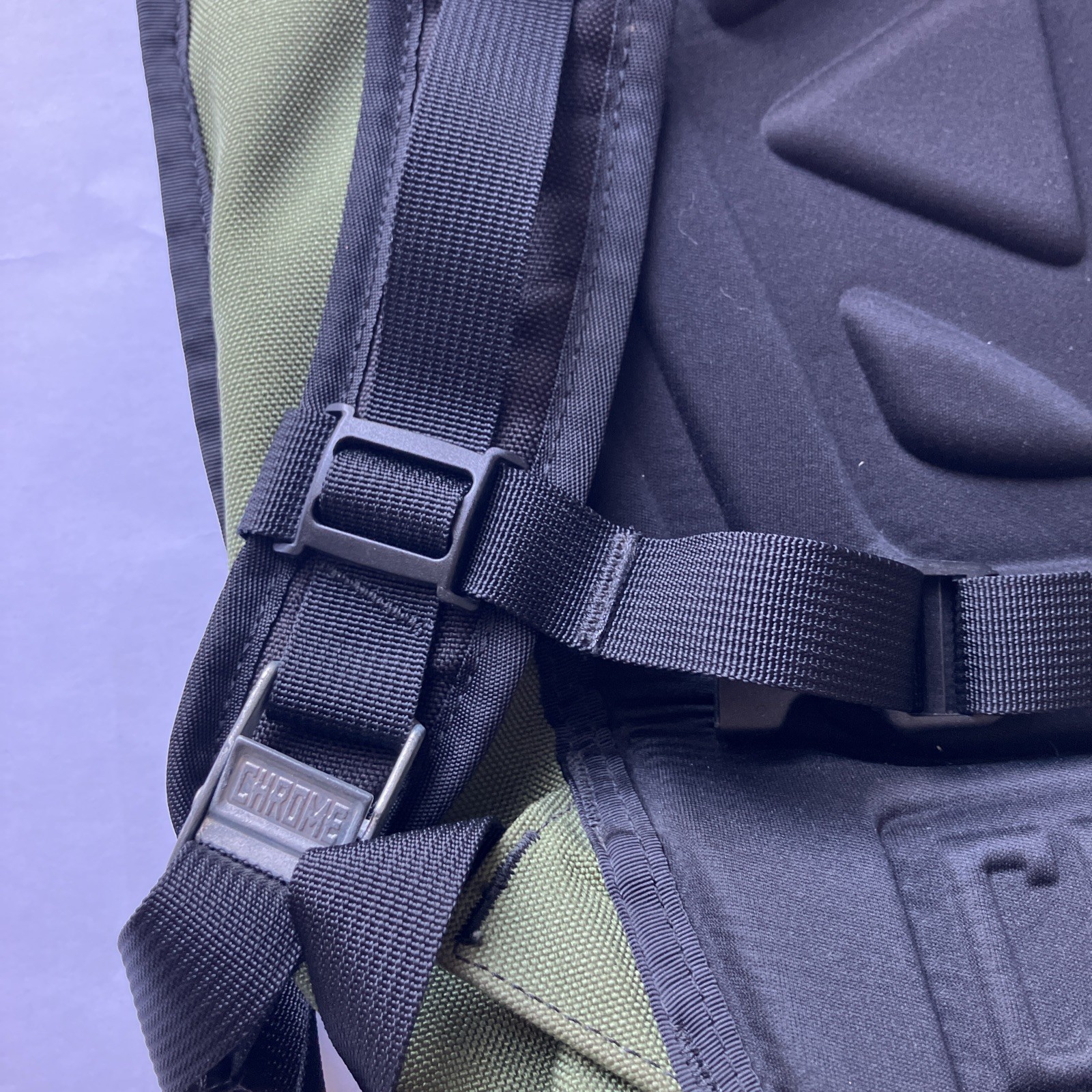 Chrome Industries Orlov Rolltop Backpack – Olive Green – Commuter Bag w/ Pouch