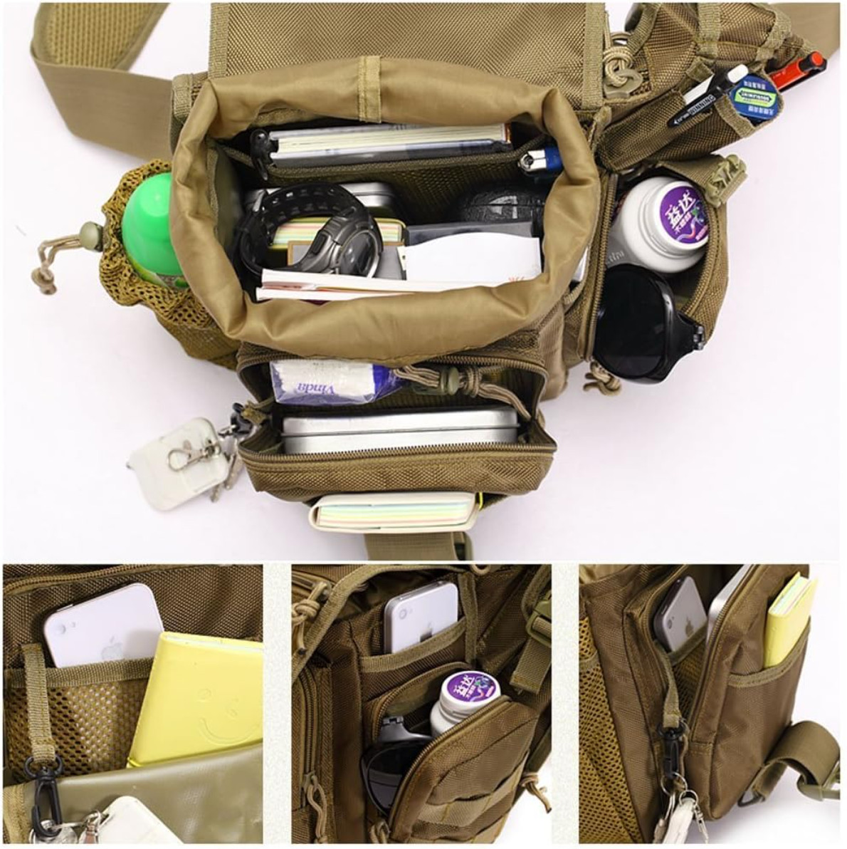 Outdoor Sport Military Multi-functional Tactical Messenger Shoulder Camera Bag