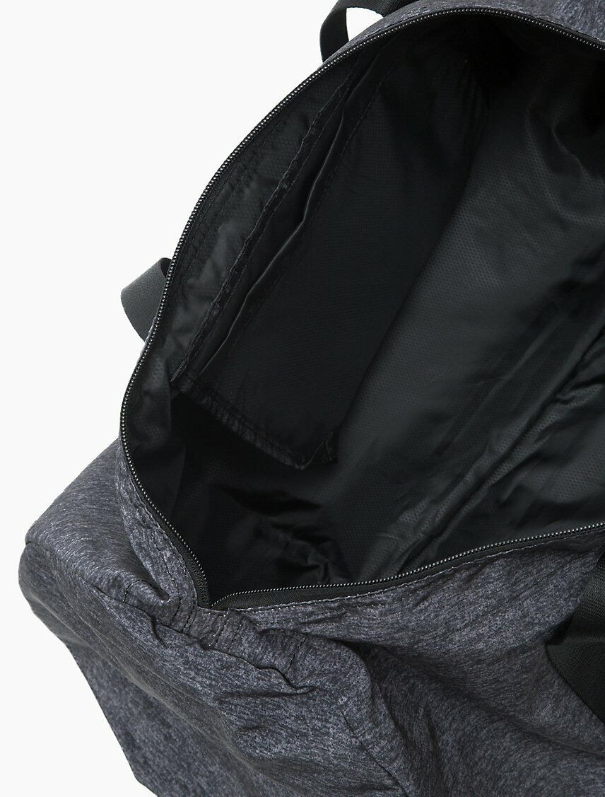 Calvin Klein Monogram Logo Back-To-School Jersey Duffle, Black/ Grey