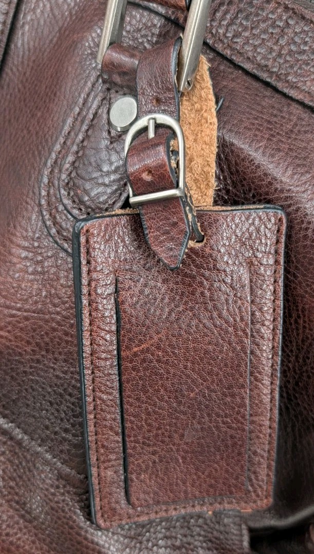 Pelle Studio Wilson Leather Duffle Bag Weekender/Carry On Shoulder Strap
