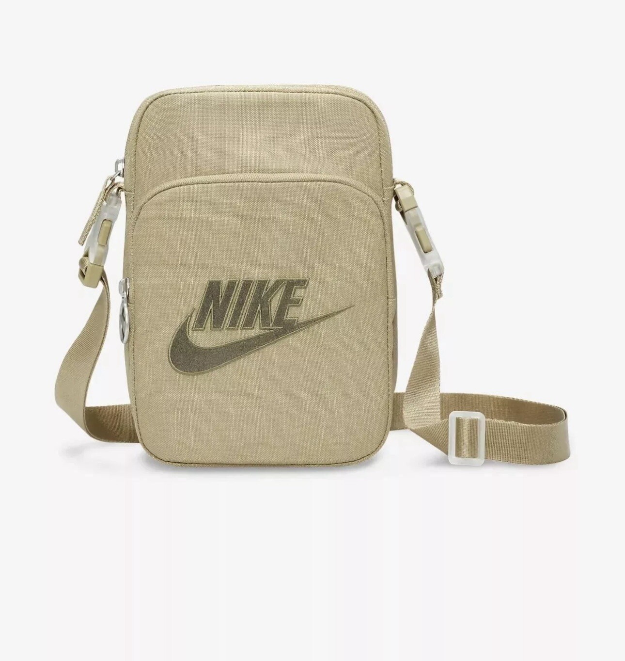 Nike Adults Unisex Heritage Crossbody Bag FB3041 276 Neutral Olive New