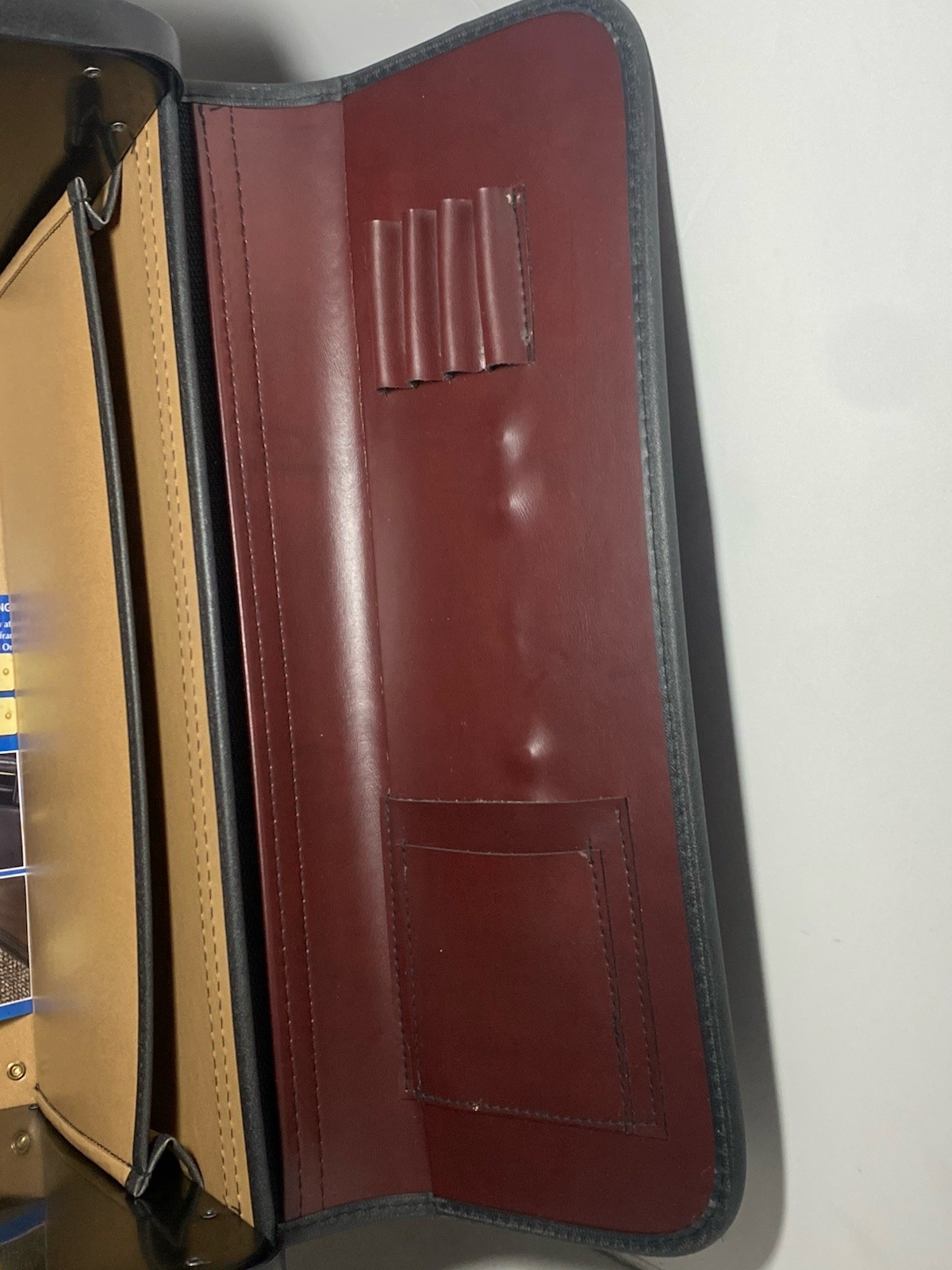 Vtg HiT Business Mates Maroon Burgundy Attache Case w/ Combination Locks & Tags