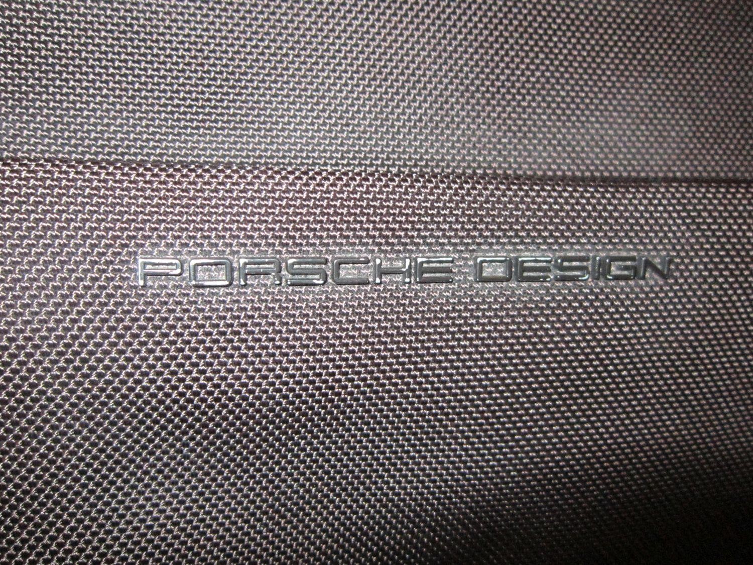 PORSCHE DESIGN Heavy Textured Canvas / Leather MESSENGER / LAPTOP BAG Black