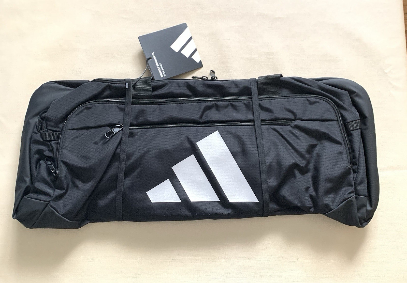 ADIDAS DEFENDER 5 MEDIUM BLACK DUFFEL BAG NEW