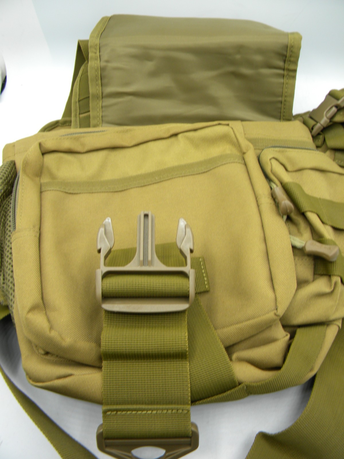 Piscifun Mens Multi Functional Outdoor and Fishing Crossbody Bag Khaki