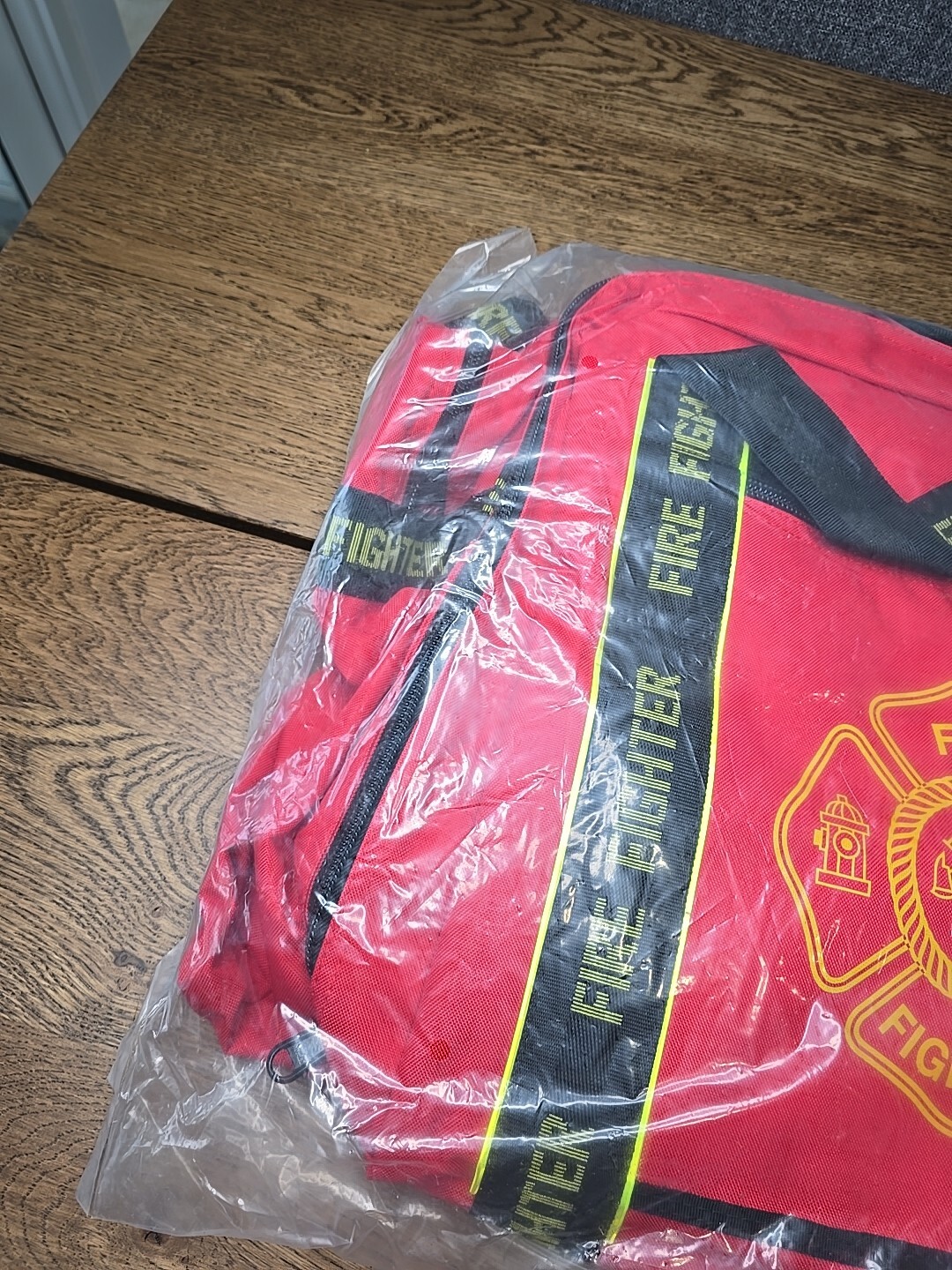 OccuNomix OK-3000 Red Large Firefighter Gear Bag Woven In Reflective Trim New