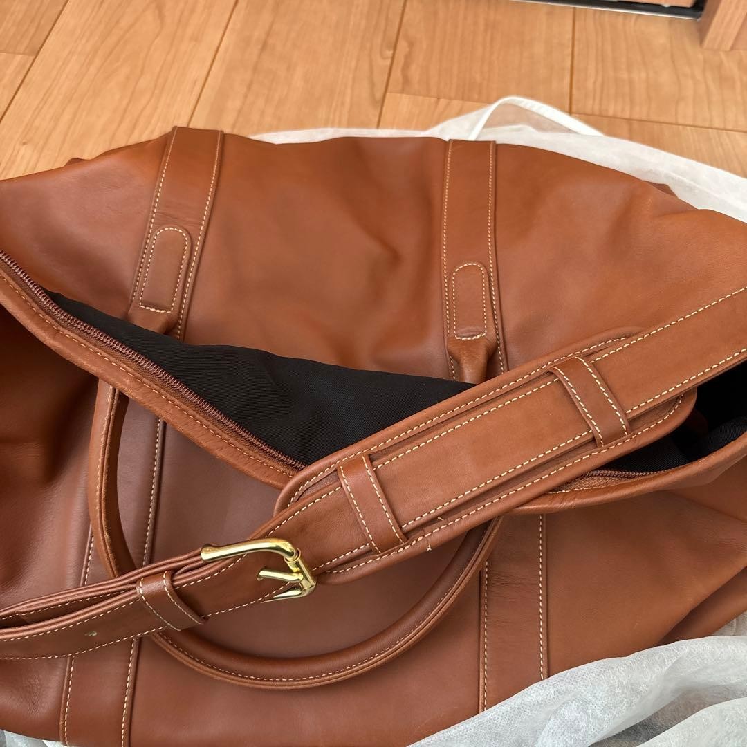 COACH Vintage Leather Boston Bag Brown Large Travel Duffle USA Made