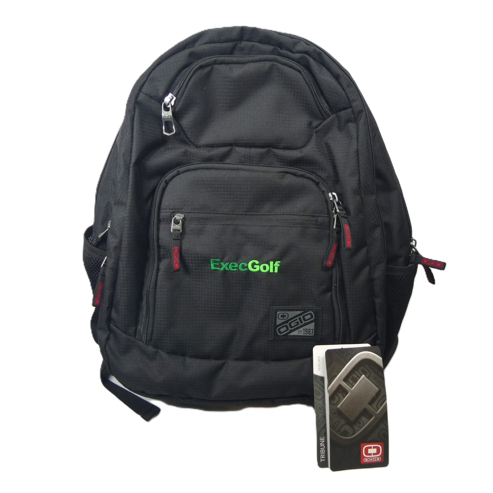 NEW OGIO OG Tribune Backpack Laptop Shoulder Book Bag Zipper Closure Black