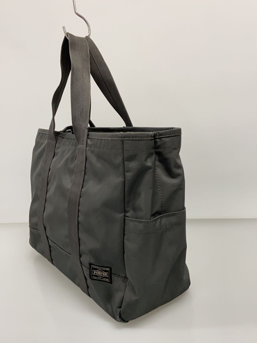 Authentic PORTER Nylon Tote Bag Gray 13cm Depth 25cm Height 34cm Width