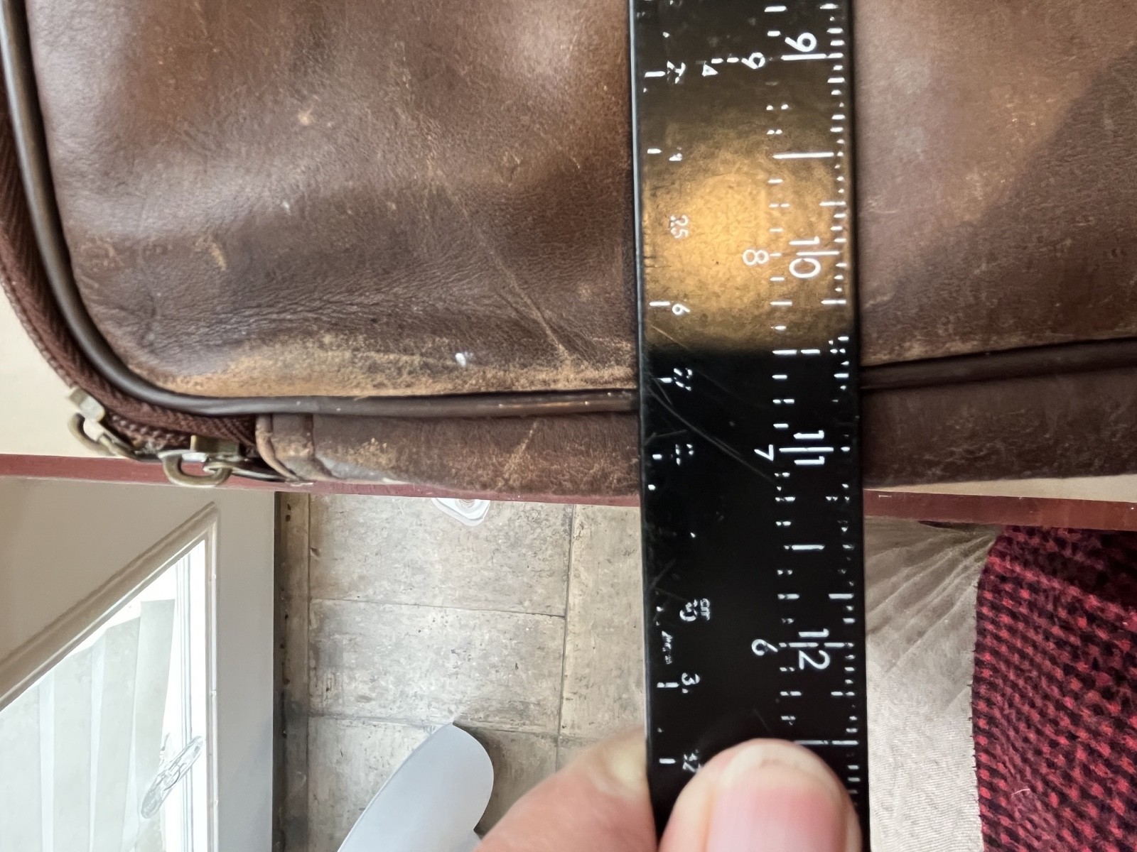 VTG Brown Leather Heritage Briefcase Many Pockets 16x11x5soft sided