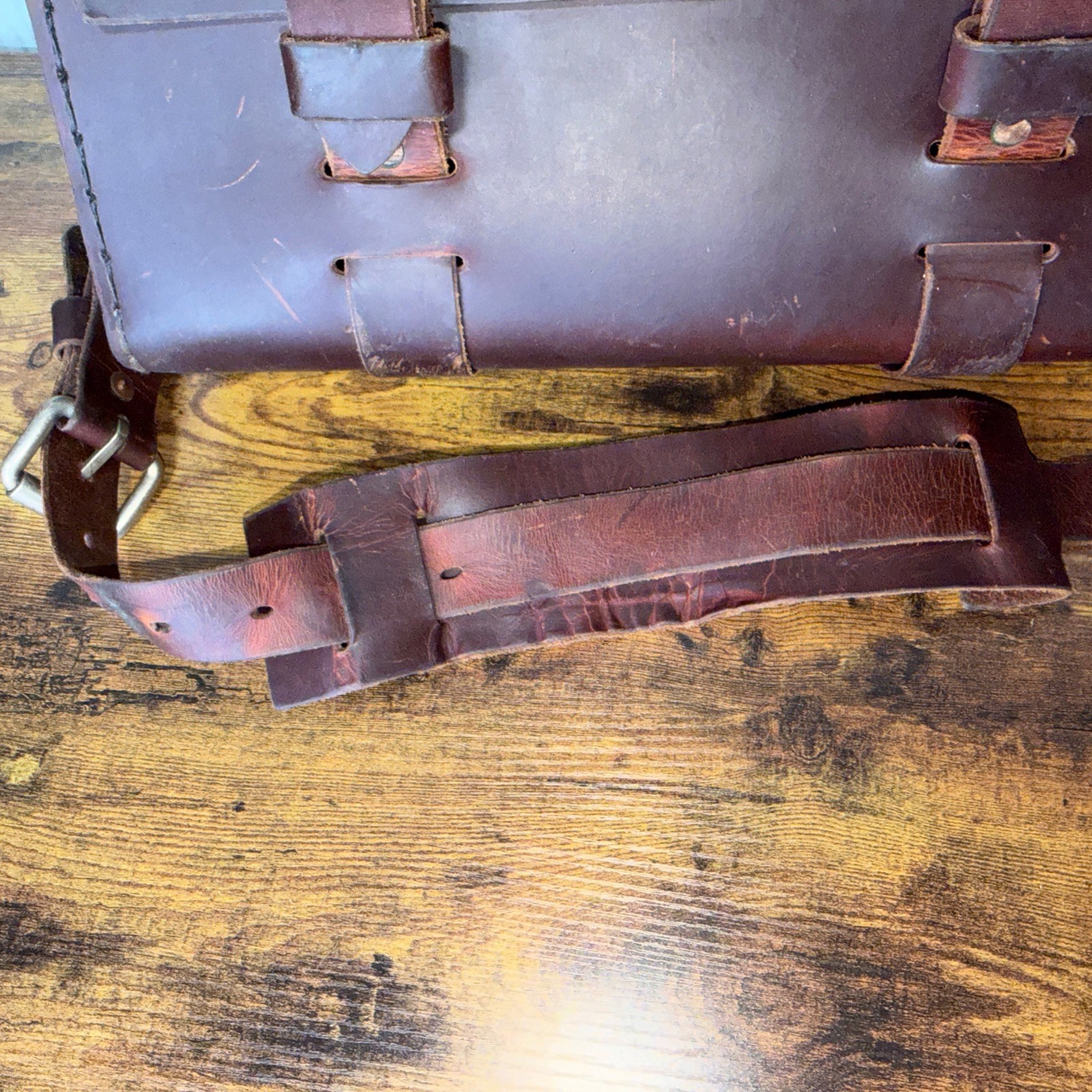 ColsenKeane Leather Satchel Bag In Crazy Horse