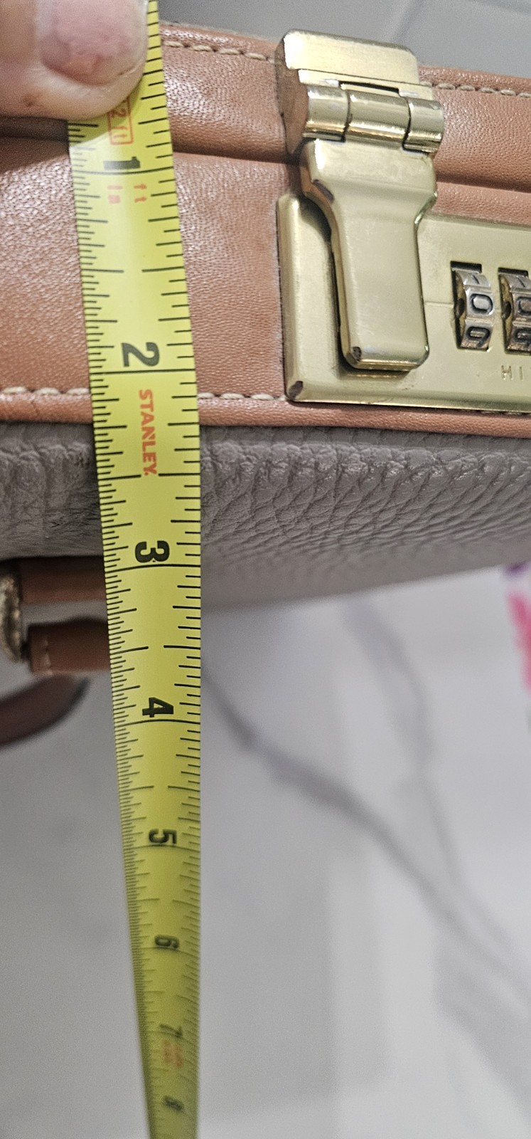 HIT Leather Briefcase, 17″ x 12″ x 2 1/2″