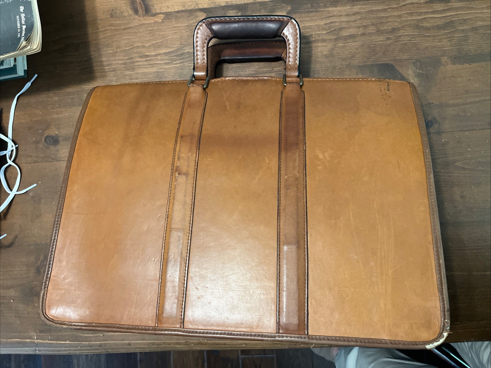 Rare Coach Briefcase Leather British Tan Doctor Bag Vintage 5420 Gladstone Lock