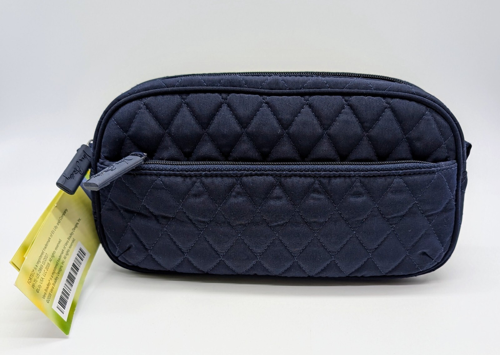 Vera Bradley Eli Lilly Insulated Medication Cosmetic Bag Travel Navy Blue