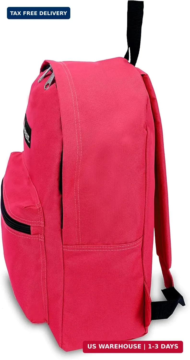 Everest Basic Backpack, Hot Pink, One Size