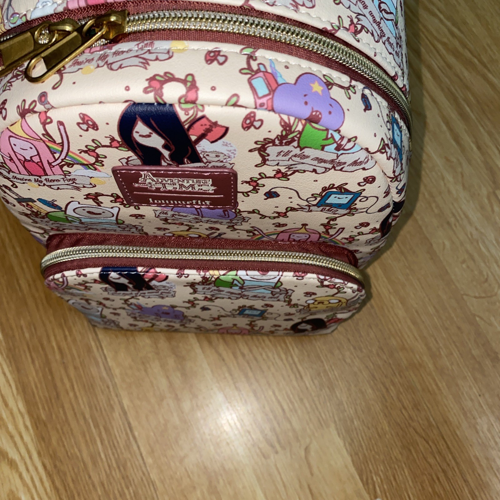 Loungefly Adventure Time Banner Mini Backpack PURPLE NONE