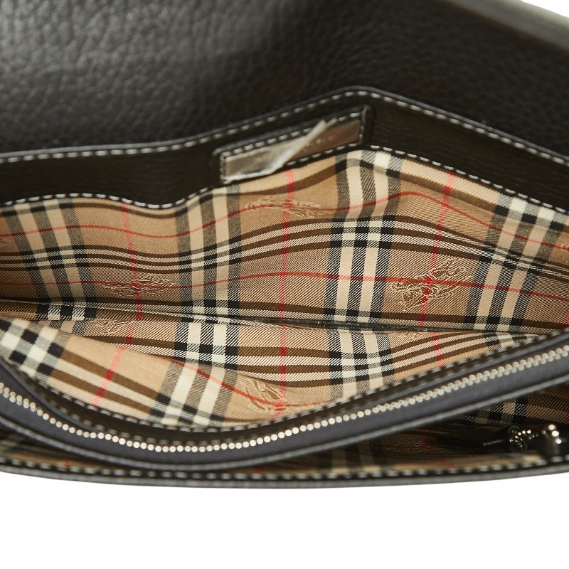 BURBERRY Nova Check Shadow Horse business bag clutch bag mens 【Used】