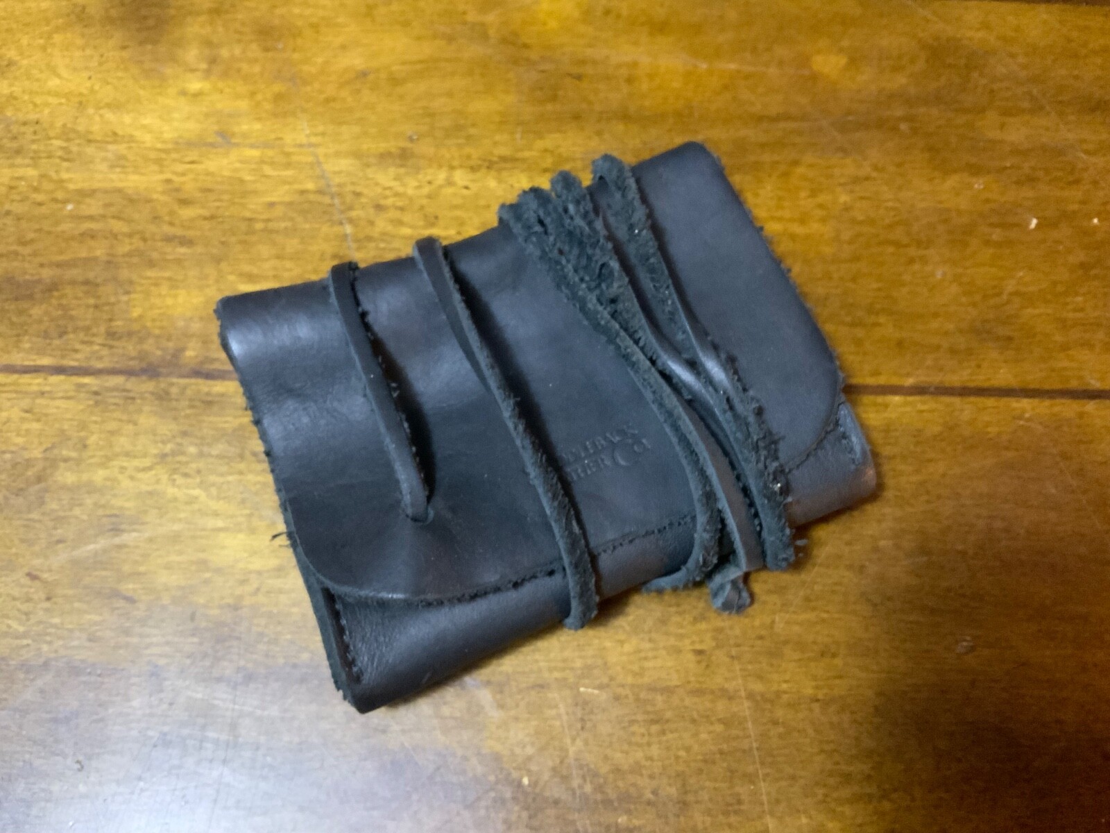 Saddleback Leather Small Black Pouch Cable Bag