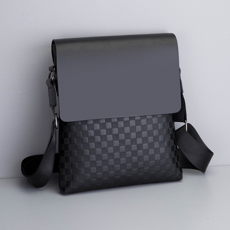 Men PU Leather Messenger Bag Casual Crossbody Shoulder Satchel Work Business Bag