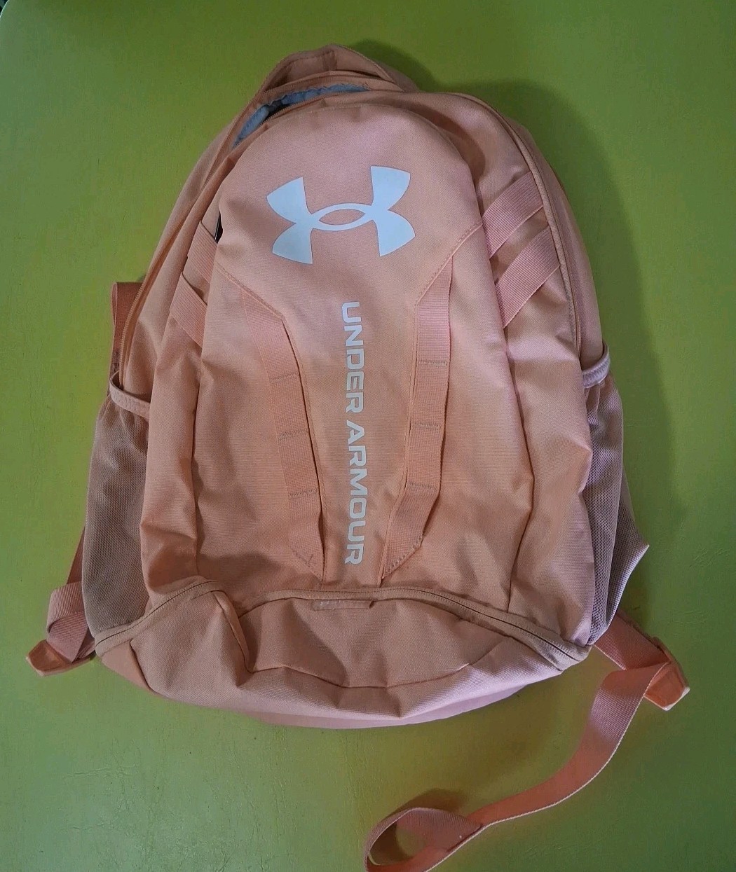 Under Armour UA Storm Hustle 5.0 Backpack Back Pack Book Bag Peach