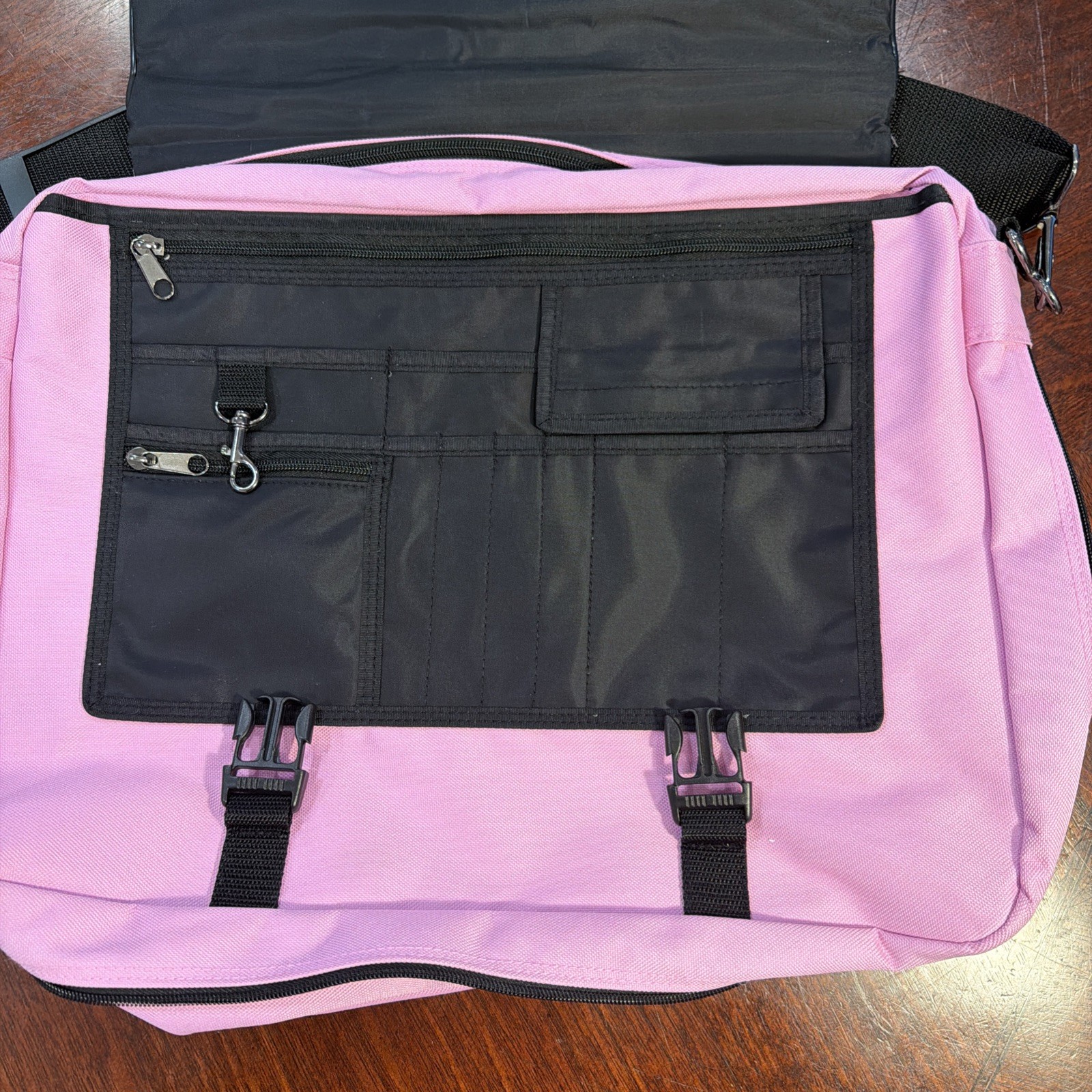 Travel Crossbody Laptop School Bag Pink – See Description