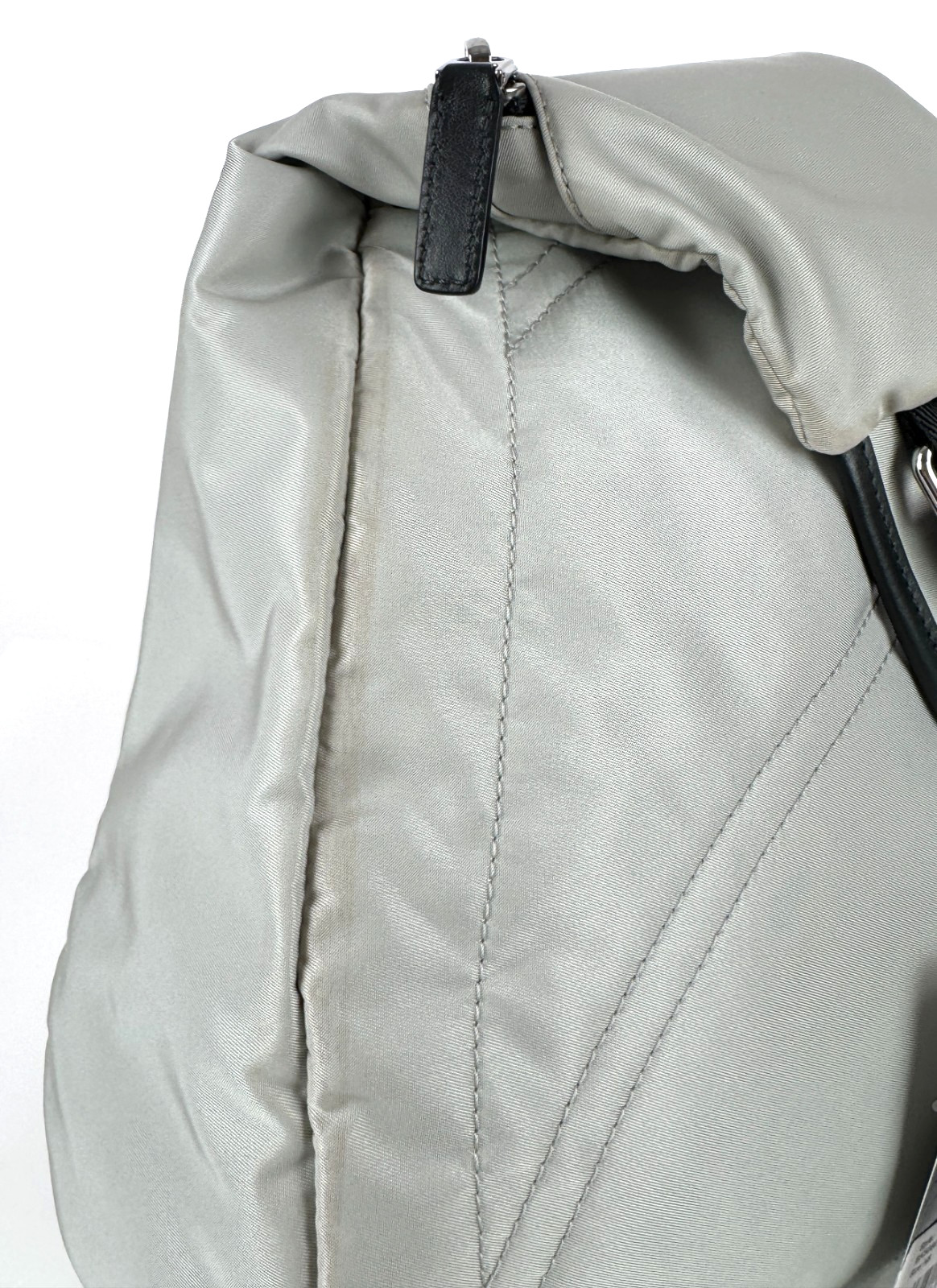 $1,200 Givenchy NWT Auth Gray G Zip Triangle Bag Backpack Handle Adjust AS IS