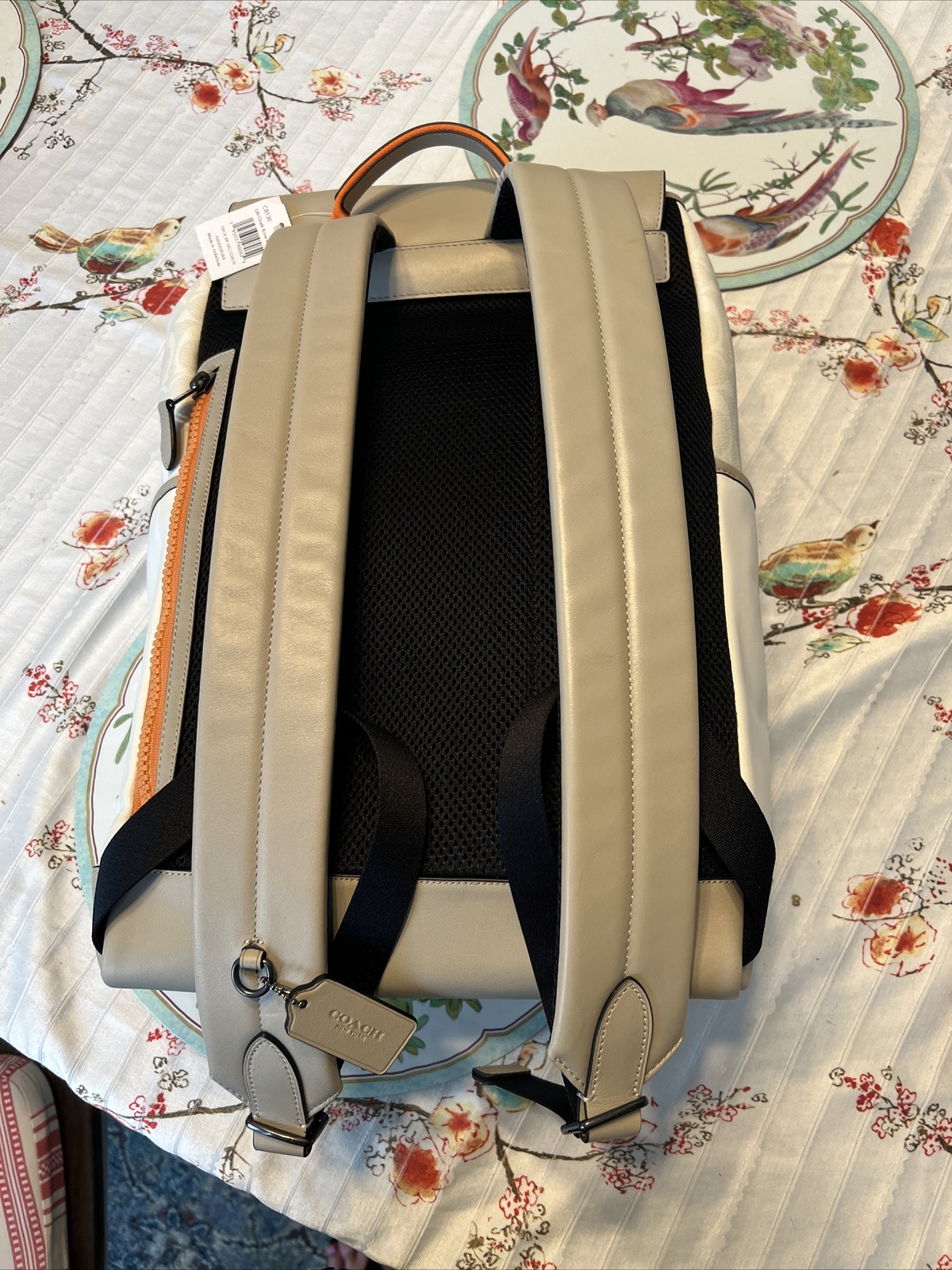 NWT Coach Track Backpack In Colorblock Signature Canvas With Coach c8130/cc016