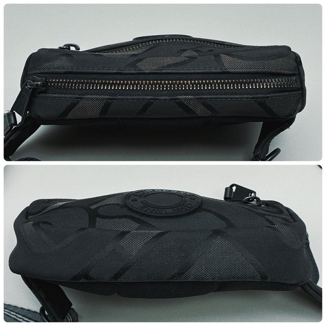 Burberry Bumbag Circle Logo Monogram Body Bag Black Width 18cm Height 13cm