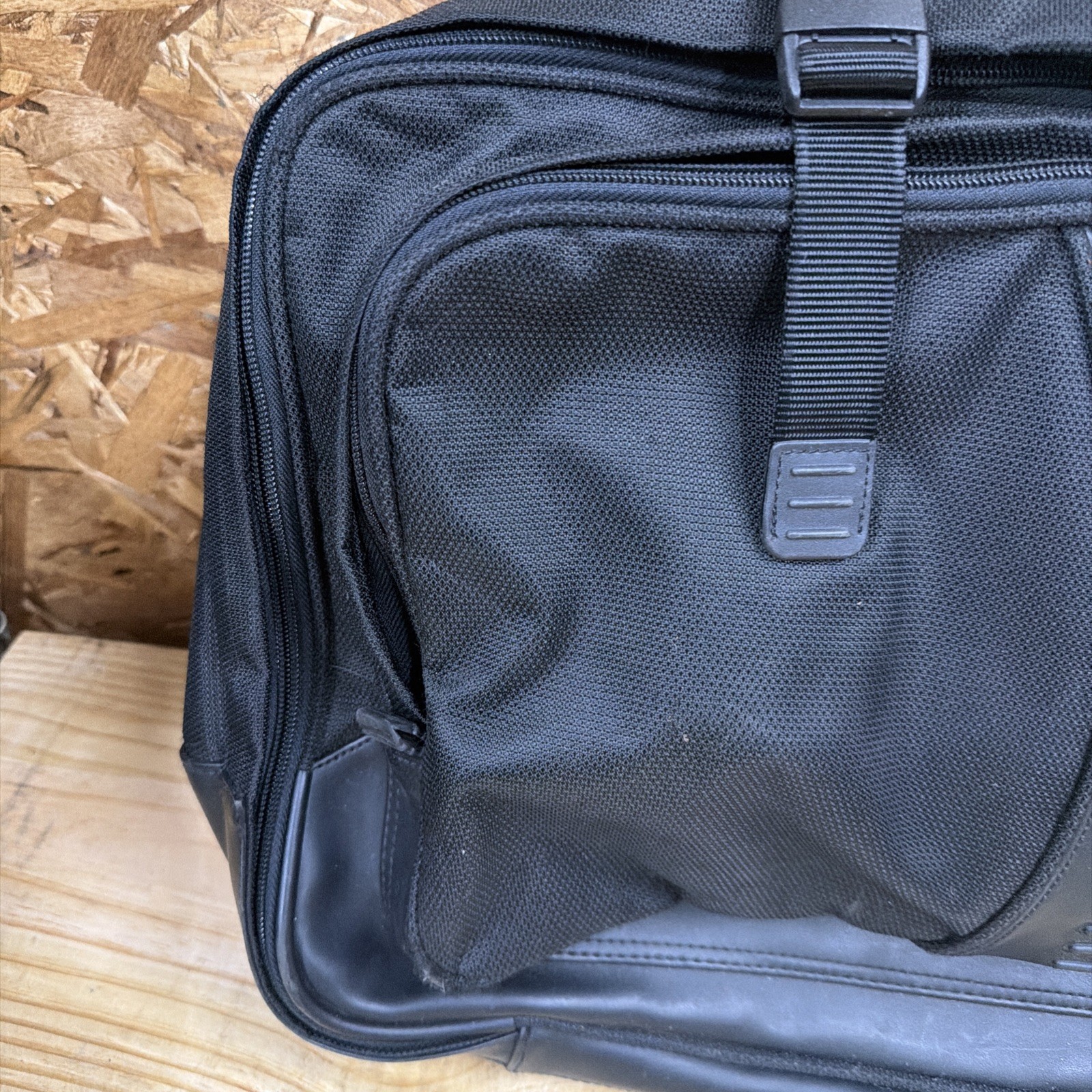 TUMI Expandable 3-in-1 Travel Bag Backpack Briefcase Black Ballistic Nylon 22″