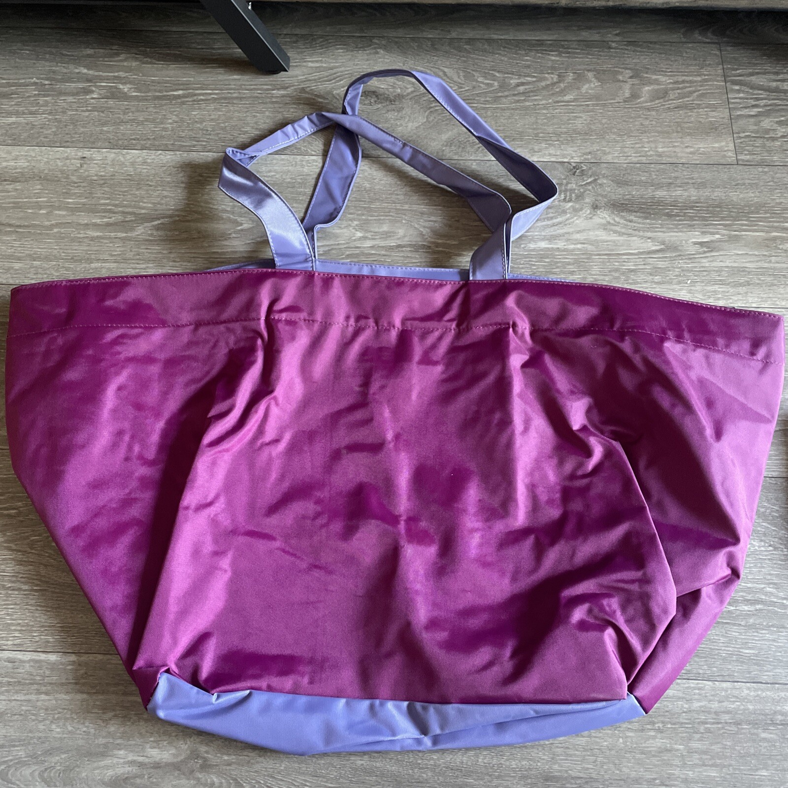 Urban Outfitters Tote Bag 2 Tone Purple EXTRA LARGE W/Zipper & Inner Pockets NWT